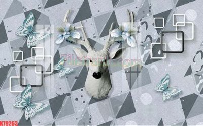 File in trần File tranh gốc dán tường đẹp K79263 (bản gốc 3D) sống động