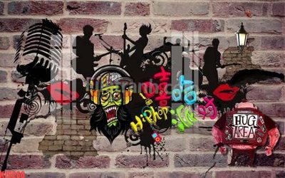 File ảnh File tranh gốc dán tường đẹp K79288 (gốc) in PP, decal