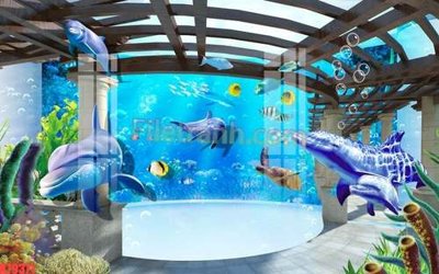 Tải file File tranh gốc dán tường đẹp K79371 (gốc) chủ đề hoa sen