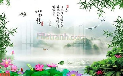 Tải file File tranh gốc dán tường đẹp K79378 (gốc) làm file quảng cáo