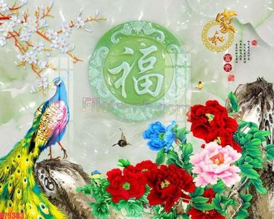 Tải file gốc File tranh gốc dán tường đẹp K79393 (để in lụa)