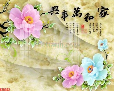 Tải về file gốc File tranh gốc dán tường đẹp K79402 (chuẩn in ấn)