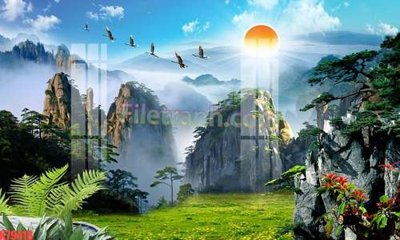 Tải xuống file tranh gốc File tranh gốc dán tường đẹp K79418 (PSD/TIFF)