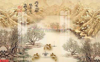 Download file tranh PSD File tranh gốc dán tường đẹp K79440 để chỉnh sửa