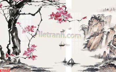 Tải file gốc File tranh gốc dán tường đẹp K79442 (in khổ lớn) không vỡ