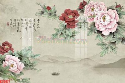 Tải file File tranh gốc dán tường đẹp K79477 (gốc) in ấn chất lượng