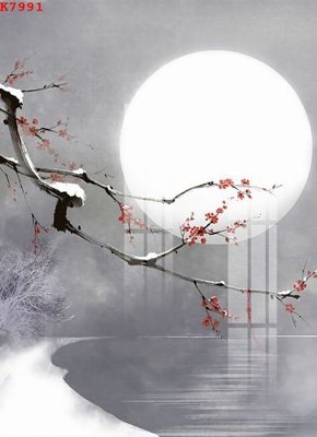 Download file gốc File gốc in tranh tổng hợp K7991 (in lụa) hoa lá