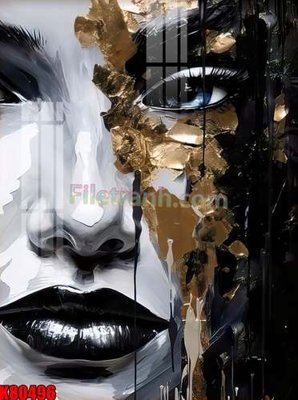 File tranh File tranh gốc tổng hợp K80496 (bản gốc) in lụa 3D