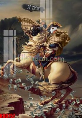 File in trần File tranh gốc tổng hợp K80757 (bản gốc) mây trời