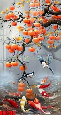 File in trần File tranh gốc tổng hợp K80786 (bản gốc) hoa văn