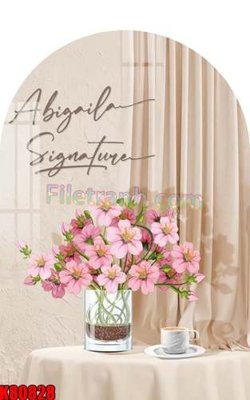 File in trần File tranh gốc tổng hợp K80828 (file gốc) hoa văn 3D