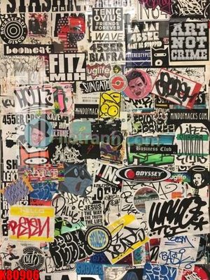 File gốc File tranh gốc tổng hợp K80906 (in lụa) họa tiết 3D