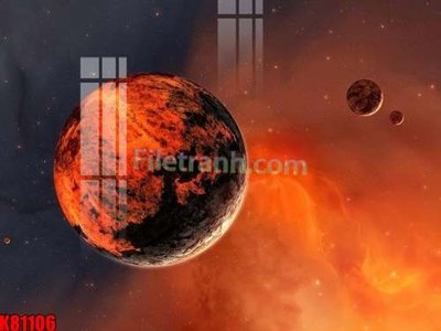 File tranh in mica File tranh gốc tổng hợp K81106 (độ phân giải cao)