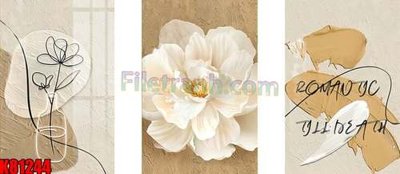 File in trần File tranh gốc tổng hợp K81244 (bản gốc) hoa văn