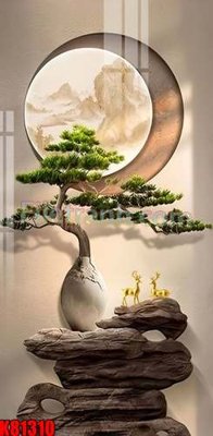 File tranh File tranh gốc tổng hợp K81310 (gốc) in vải canvas