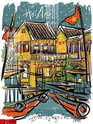 File in trần File tranh gốc tổng hợp K81455 (bản gốc) đại dương