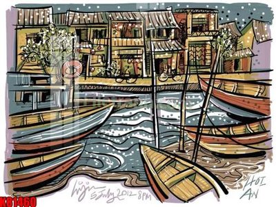 File tranh File tranh gốc tổng hợp K81460 (bản gốc) treo phòng ăn