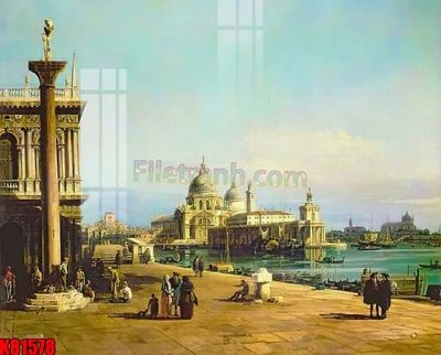 File gốc File tranh gốc tổng hợp K81578 (in lụa) tranh mã đáo