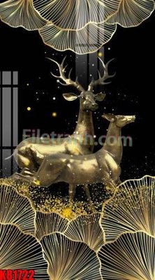 File tranh in trần 3D File tranh gốc tổng hợp K81722 (ảnh gốc)