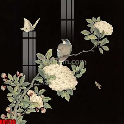 File in trần File tranh gốc tổng hợp K81736 (bản gốc 3D) sống động