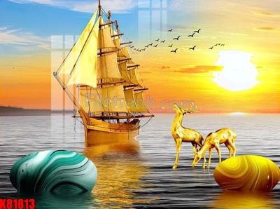 File PSD File tranh gốc tổng hợp K81813 (gốc) nhiều lớp (multi-layer)