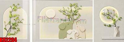 File in trần File tranh gốc tổng hợp K82264 (file gốc) xuyên sáng