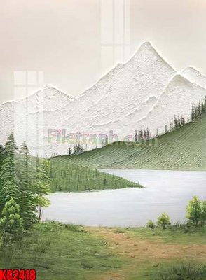 File in trần File tranh gốc tổng hợp K82418 (bản gốc) mây trời