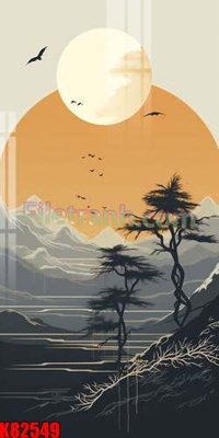 File ảnh File tranh gốc tổng hợp K82549 (gốc) in decal dán tường