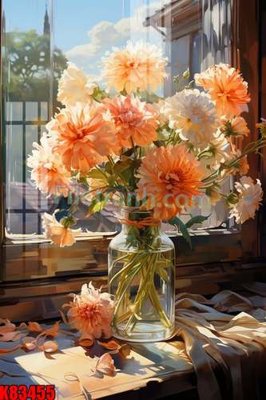 Ảnh gốc File tranh gốc tổng hợp K83455 (độ nét cao) in tráng gương