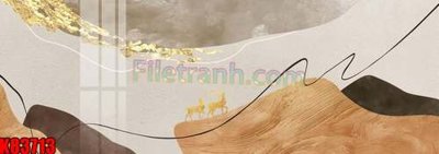 File gốc File tranh gốc tổng hợp K83713 (in tráng gương) ốp tường