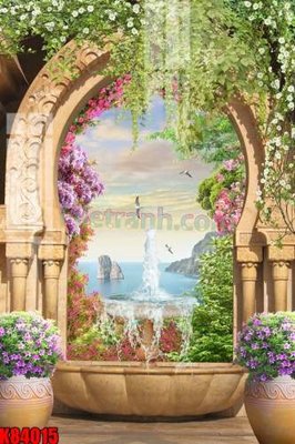 File in trần File tranh gốc tổng hợp K84015 (bản gốc) mây trời