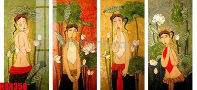 File in trần File tranh gốc tổng hợp K84358 (bản gốc 3D) sống động