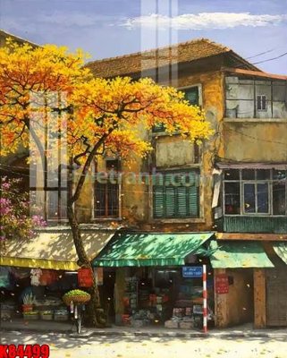 Download file gốc File tranh gốc tổng hợp K84499 (in lụa) tranh 3D