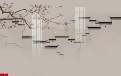 File in lụa File gốc in tranh tổng hợp tường nền K87168 (tân cổ điển) File gốc in tranh tổng hợp tường nền K87168