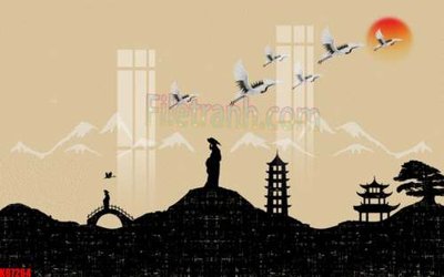 File tranh ảnh gốc File gốc in tranh tổng hợp tường nền K87264 dùng cho in khổ lớn