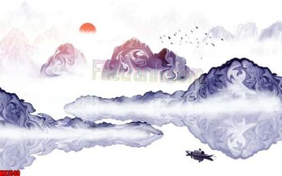 File in trần File gốc in tranh tổng hợp tường nền K87349 (file gốc) phong thủy