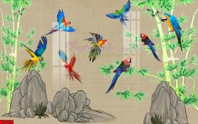 Tải file tranh File gốc in tranh tổng hợp tường nền K87424 (ảnh gốc) ngay