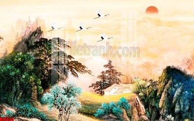 File tranh ảnh gốc File gốc in tranh tổng hợp tường nền K87434 dùng cho in khổ lớn