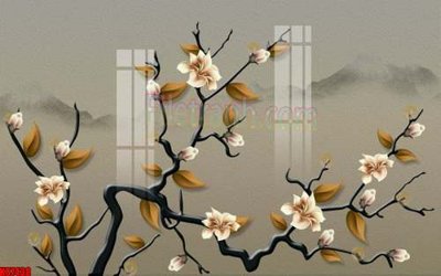 File gốc File gốc in tranh tổng hợp tường nền K87438 (in lụa) trang trí tường