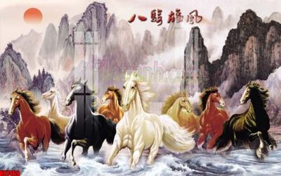 File gốc File gốc in tranh tổng hợp tường nền K87469 (in tráng gương) hiện đại