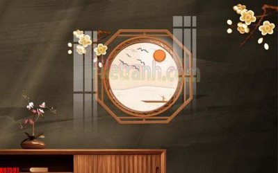 File gốc File gốc in tranh tổng hợp tường nền K87597 (trang trí) cho phòng khách