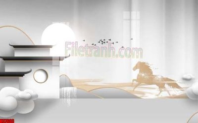 File tranh trang trí File gốc in tranh tổng hợp tường nền K87603 (file gốc)