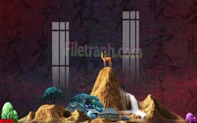 File in trần File gốc in tranh tổng hợp tường nền K87628 (file gốc) phong thủy