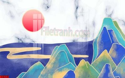 File gốc in tráng gương File gốc in tranh tổng hợp tường nền K87643 chi tiết