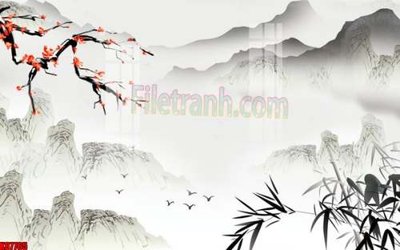 Ảnh gốc File gốc in tranh tổng hợp tường nền K87765 (độ nét cao) in tráng gương