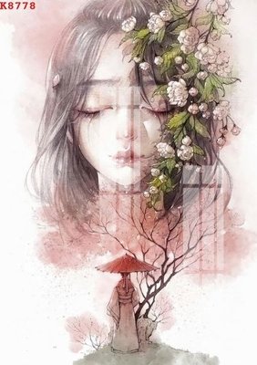 Ảnh gốc File gốc in tranh tổng hợp K8778 (độ nét cao) in mica