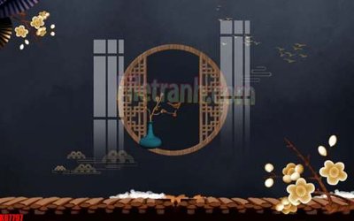 File tranh gốc in trần nhà File gốc in tranh tổng hợp tường nền K87797 3D