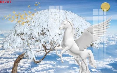 File tranh File gốc in tranh tổng hợp K8787 (ảnh gốc) in trần 3D