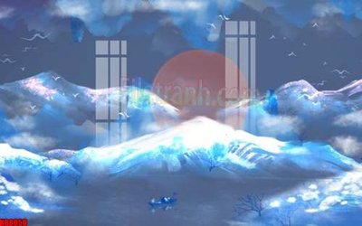 File gốc File gốc in tranh tổng hợp tường nền K88050 (in tráng gương) hiện đại