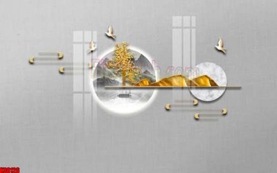 Download file File gốc in tranh tổng hợp tường nền K88126 (chuẩn in) chất lượng cao